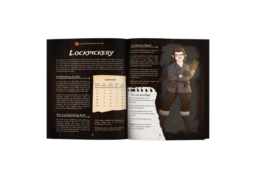 Lockpickery: 5e Rules Supplement