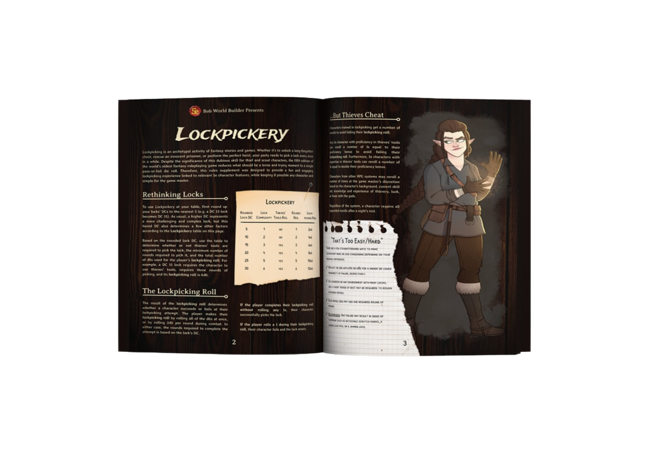 Lockpickery: 5e Rules Supplement